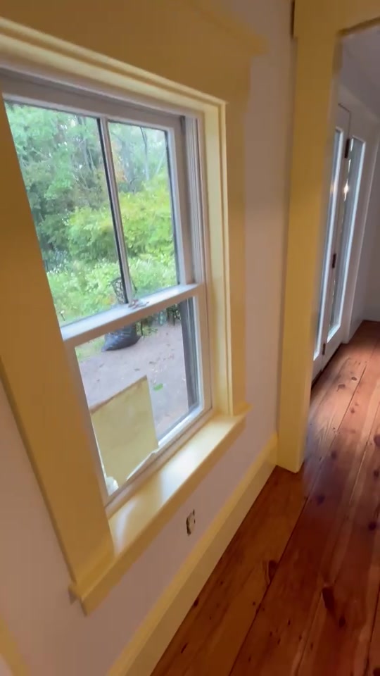 Window casing and sill detail.